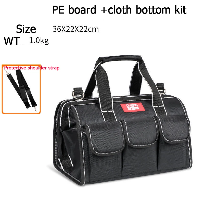 tool chest Tool Bag Thickened Fabric Electrician Bag 1680D Oxford Waterproof Wear-Resistant Strong Anti-Fall Storage Toolkit best rolling tool box Tool Storage Items