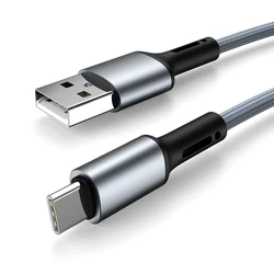 Premium USB Type - C Fast Charging Cable - Various Lengths for 25 cm (Grey)