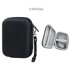 Durable Shockproof Hard Shell Travel Case for Portable Smartphone Printer (Black)