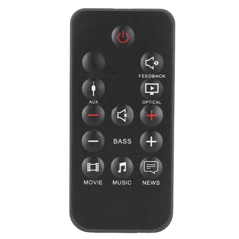 Telecomando Da 1 Pezzo Parti Di Ricambio Per Controller Del Sistema Audio Resistente All'Usura Nero Per Altoparlante Jbl Cinema Sb150