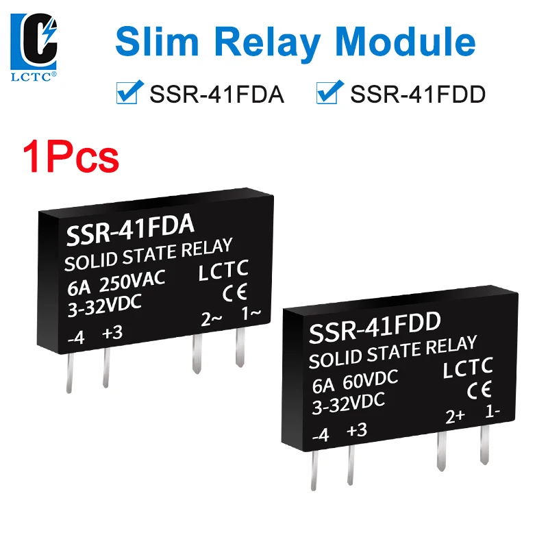 รีเลย์ SSR ควบคุมไฟฟ้า DC 3-32V 6A ตัวเล็ก ปลอดภัย