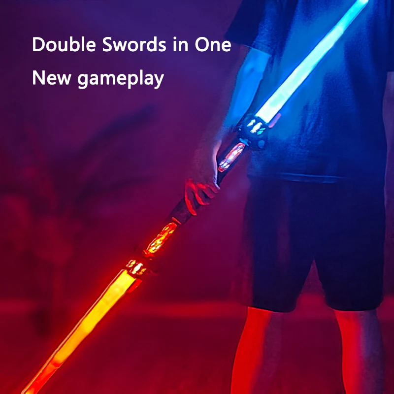 Retractable Lightsaber Laser Sword Rave Flashing Cosplay Weapon Light Stick FX FOC Blaster Battle Toy for Children 5