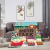 Cartoon S-South P-Park Blanket Skin friendly comfort warm soft plush blanket suitable sofa living room office bedroom 3