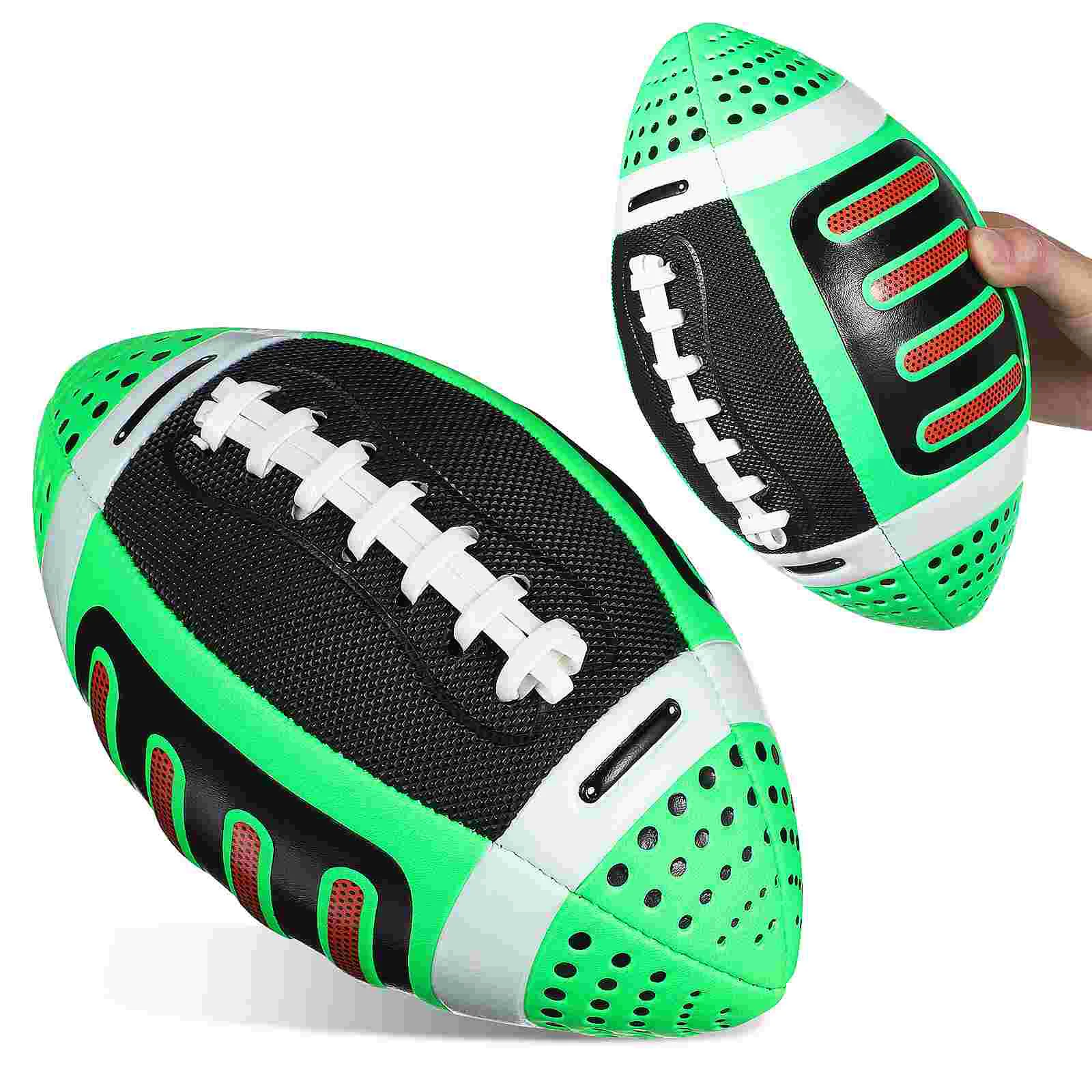 

Toys Rugby Exercising Training Outdoor Kids Football Portable Pu Gear Colored Toddle