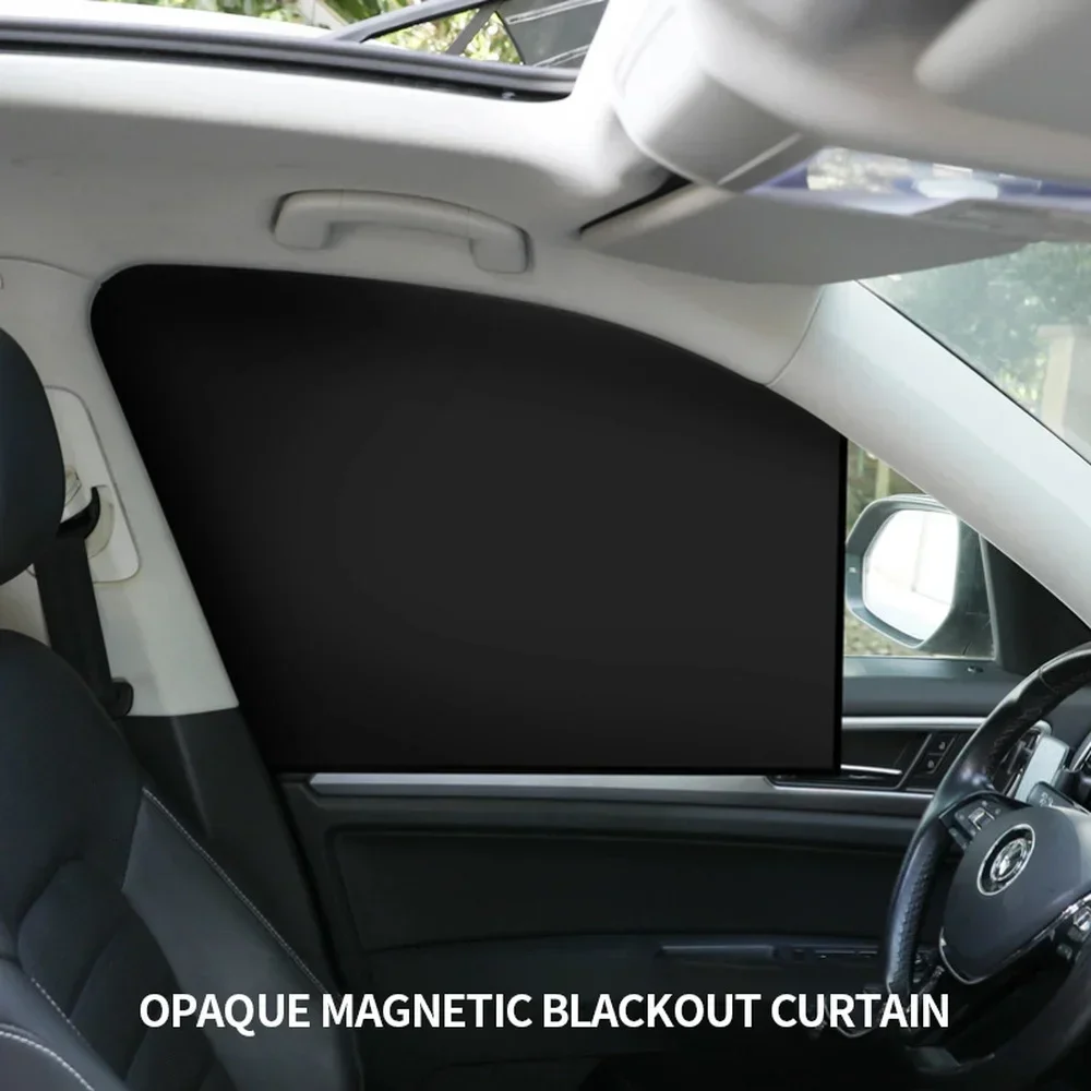 Magnetic Car Sun Shade UV Protection Car Curtain Car Window Sunshade Side Window Mesh Sun Visor Summer Protection Window Film
