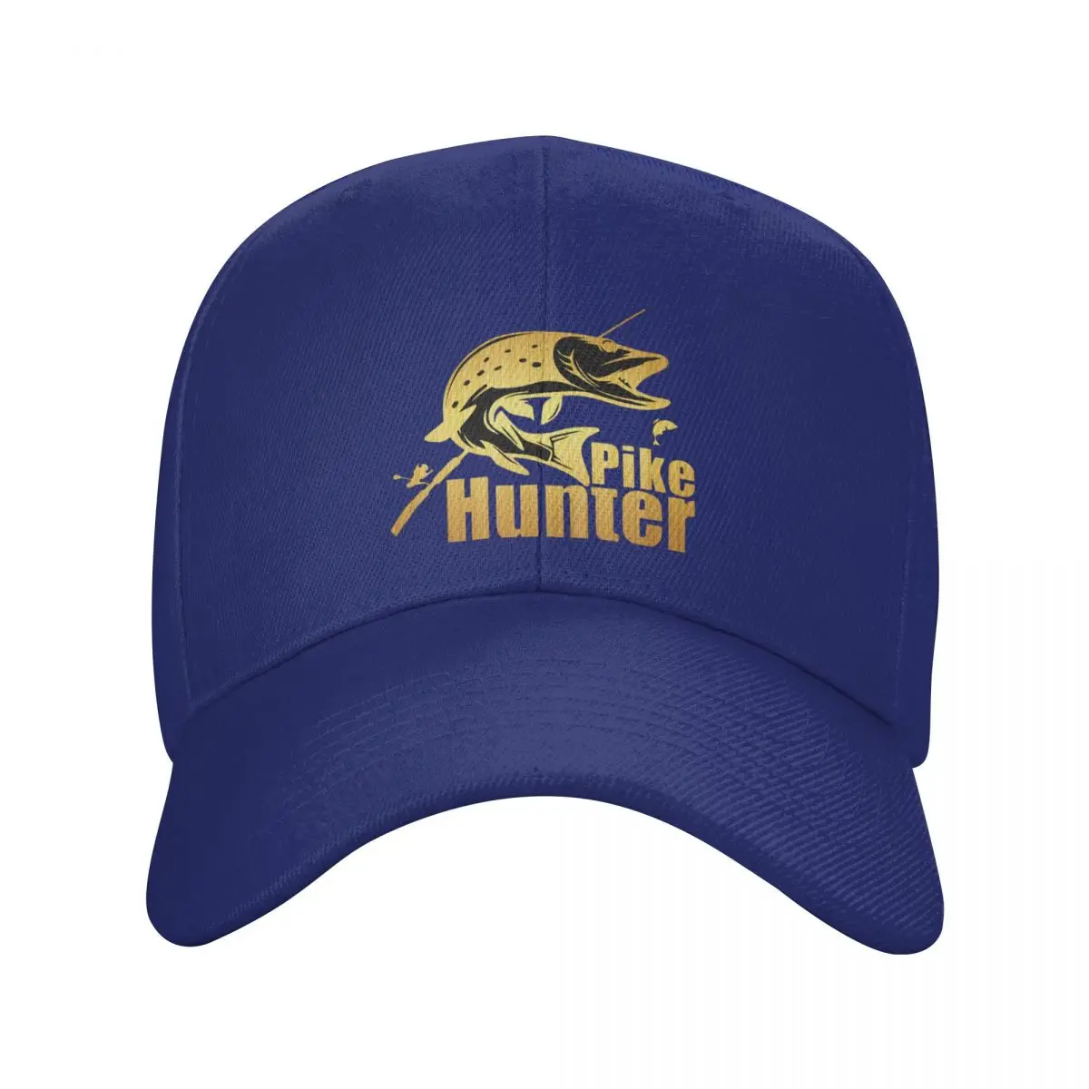 Classic Unisex Pike Hunter Fish Trucker Hat Adult Fishing Fisherman  Adjustable Baseball Cap Men Women Sun Protection