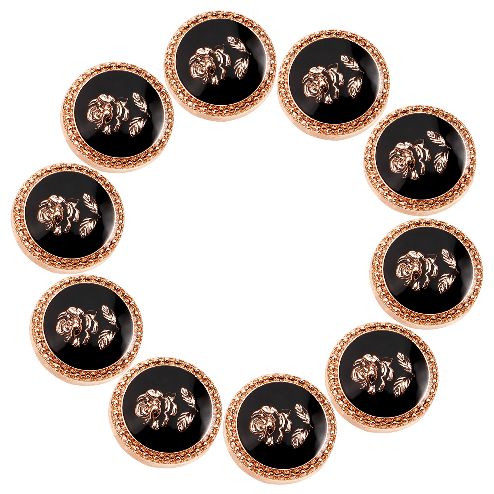 

10 Pcs Retro Decor Metal Coat Buttons Decorative for Suit Jacket Vintage Uniform
