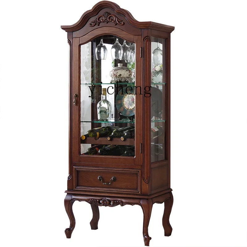 

XL Sideboard Storage Solid Wood Wine Cabinet TV Multi-Functional Modern Retro