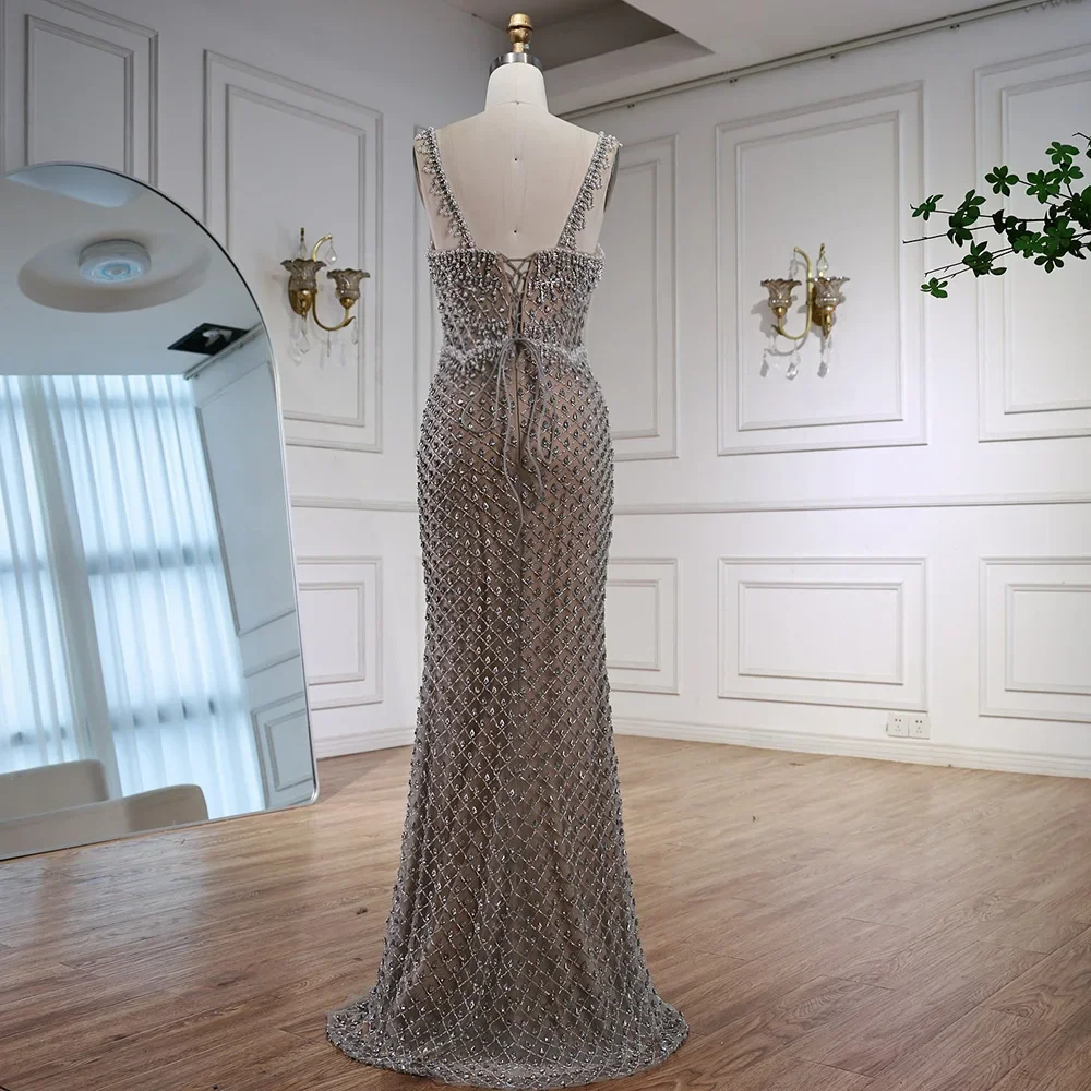 Luxury Sliver Designer Evening Dresses with Sparkling Crystal Gowns For  Woman wedding party Serene Hill 2025 Customized BLA72919 - AliExpress 320