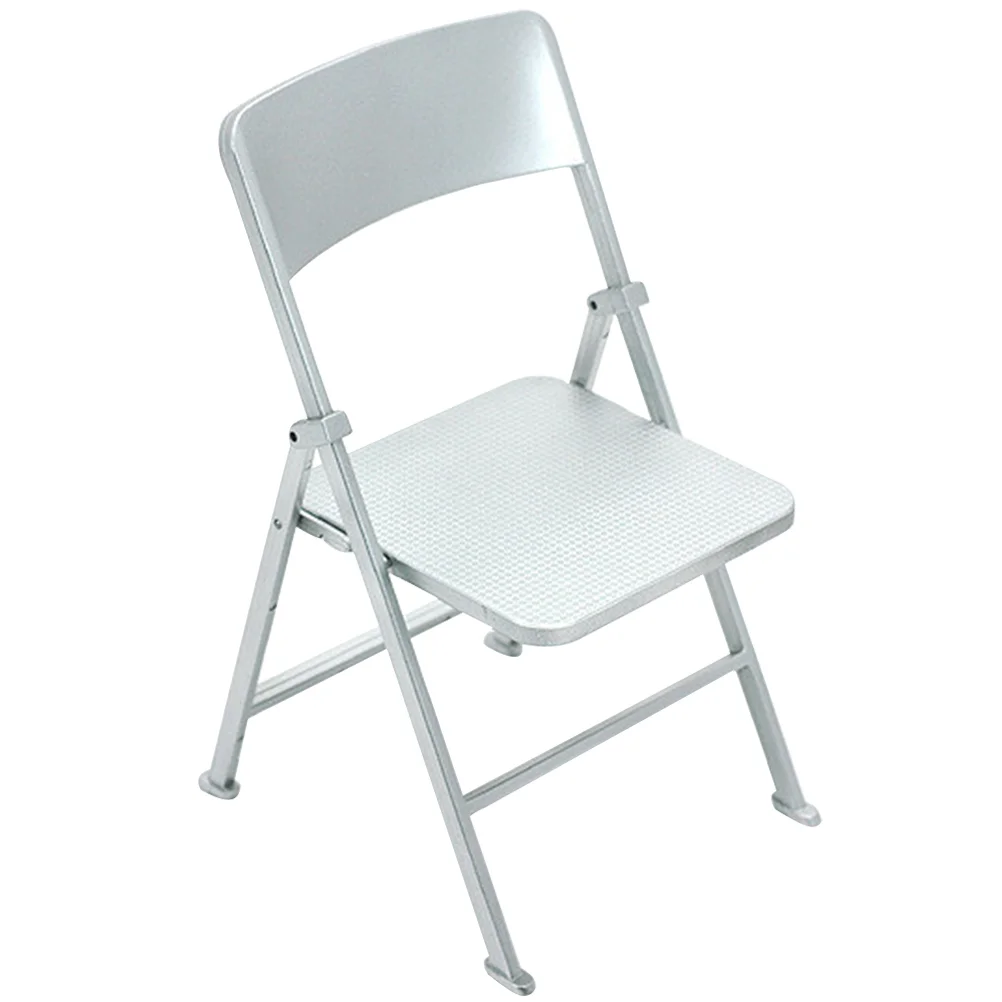 

Dollhouse Folding Chair Kid Toys Miniature Furniture for Figurines DIY Foldable Dolls Decorative Ornament