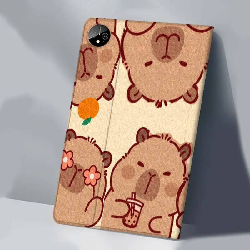 Capybara Cartoon Cute Art Tablet Case Cover