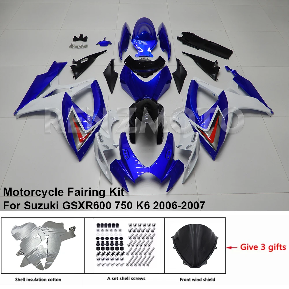 

For SUZUKI GSXR 600 750 2006-2007 Fairing R/Z S60708 Motorcycle Set Body Kit decoration Plastic Guard Plate Accessories Shell