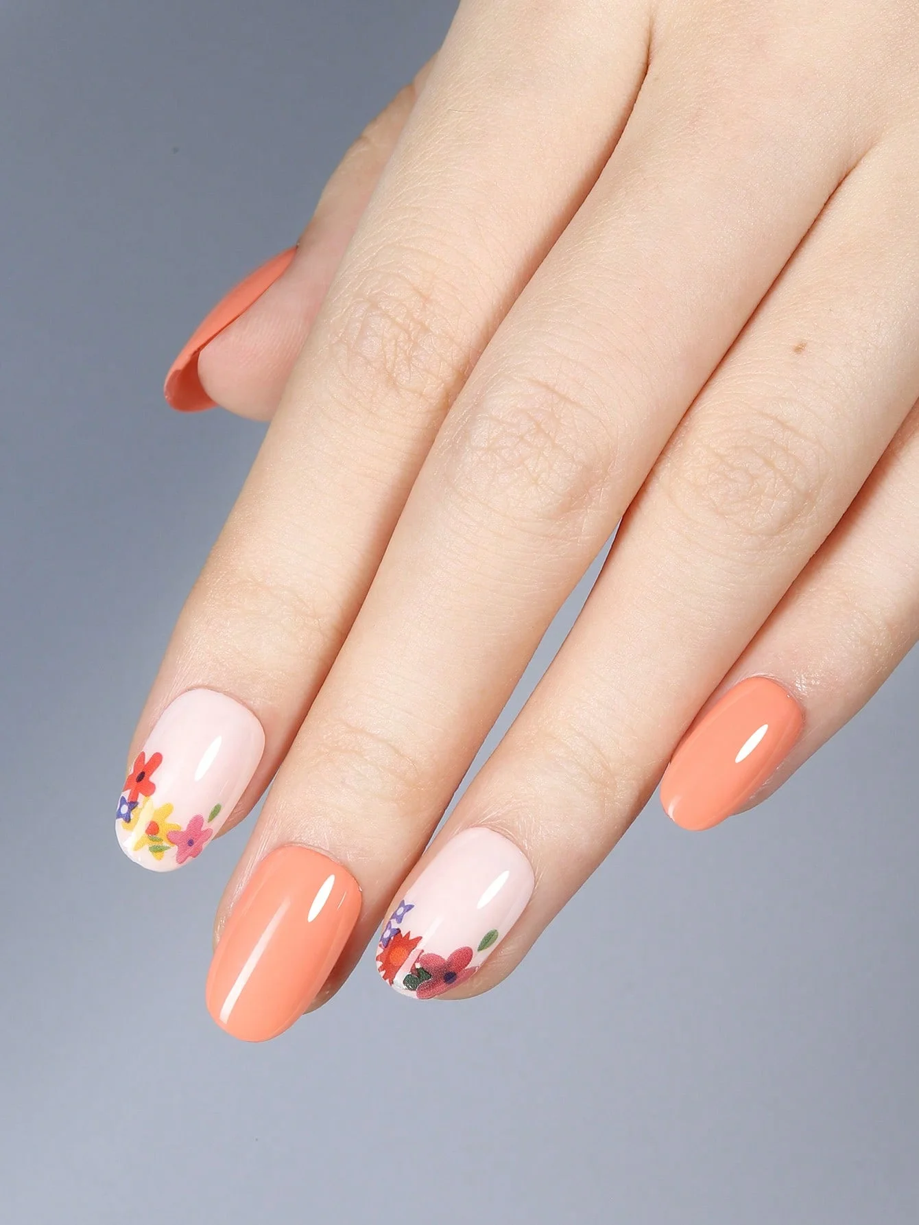 Almond Shaped Fake Nail Tips Matte Solid Colour Set Of 300pcs_voghion.com
