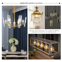 E14 E27 Спиральный светильник G80 G95 G125 Светодиодная лампа накаливания 220 В 4 Вт 2200 К Ретро Винтаж Лампы Декоративное освещение Лампа Эдисона с регулируемой яркостью — изображение 6