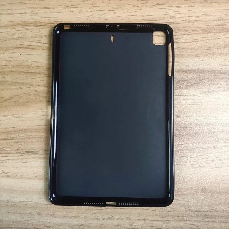 Black Flexible Silicone TPU Protective Shell Back Cover