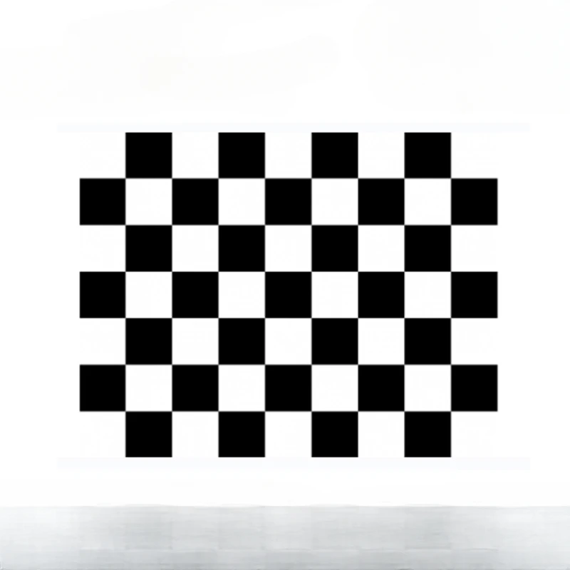 

High-precision checkerboard test diagram: black and white checkerboard distortion card geometry camera calibration plate