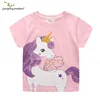 Jumping Meters 2-7T Rainbow New Designs Girls T Shirts Summer Children's Clothes Short Sleeve Kids Tees Tops Baby Costume Shirt 3