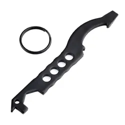 Compact Multitasker Keychain Tool - Versatile Screwdriver for Repairs & Maintenance (Black)