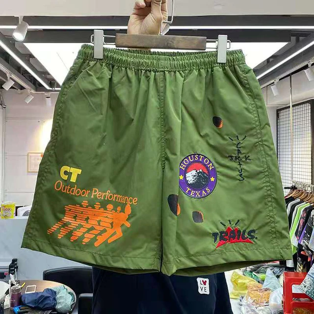 Travis Scott HOUSTON TEXAS Double Layer Mesh Short For Women Men1:1High  Quality Outdoor Performance Cactus Jack Shorts Breeches - AliExpress