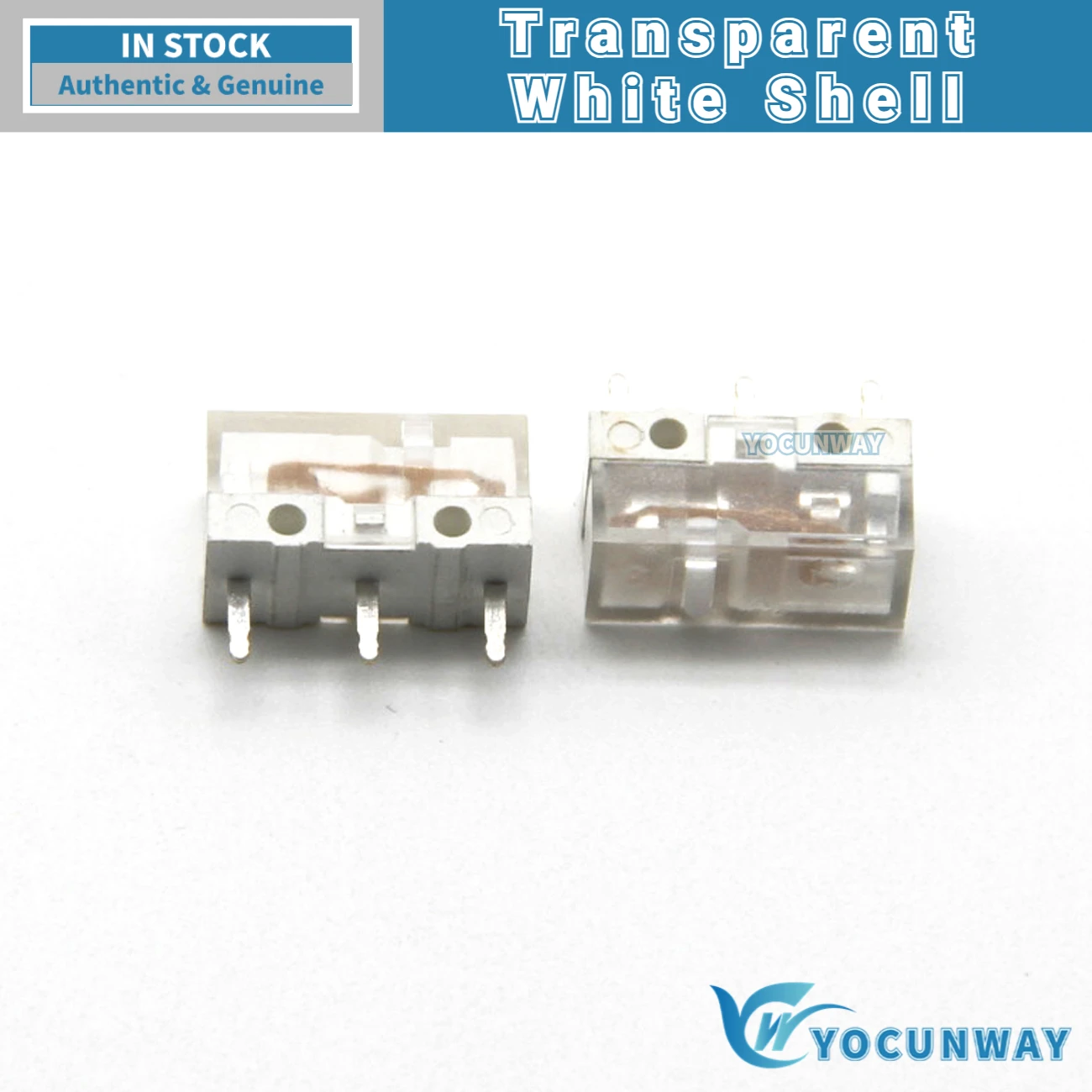 New Original HUANO V2 Transparent White Shell White Dot Micro Switch Mouse Button Repair 5PCS-100PCS tact switch 80 Million Click Lifespan