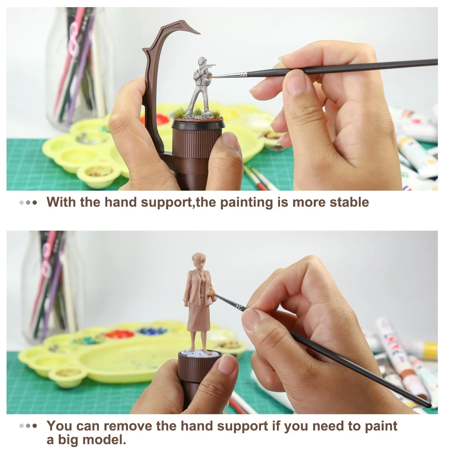 Evemodel Model Coloring Holder Handheld Painting Handle Special Tools Clip for Soldiers Handicraft Gundam Warhammer - Image 5
