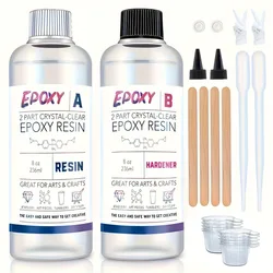 Crystal Clear Epoxy Resin Kit for Jewelry Making and DIY Crafts (500g)