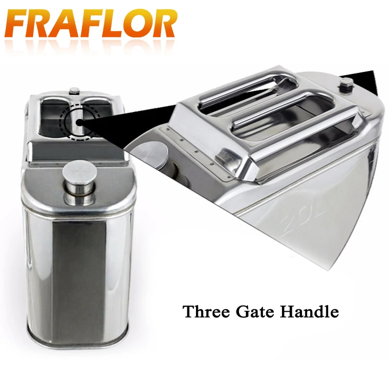 Stainless Steel Petrol Tank 7L Liters Stainless Steel Fuel Tank Petrol  Storage Oil Gas Can Fuel Jug For Car Motorbike And Truck - AliExpress