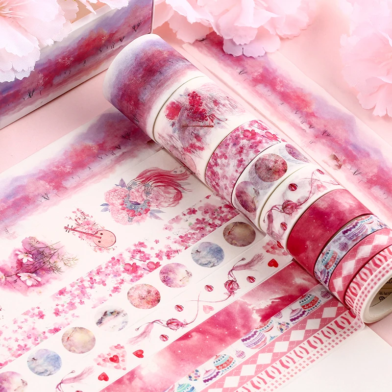 Washi Tape 26 Designs 10pcs/box Cute Cartoon Animals Scrapbooking DIY Deco Japanese Kawaii Masking Tapes