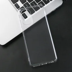 Clear Silicone Protective Phone Case - Soft TPU Transparent Cover Shell - Moto G52j 5G II (Clear)