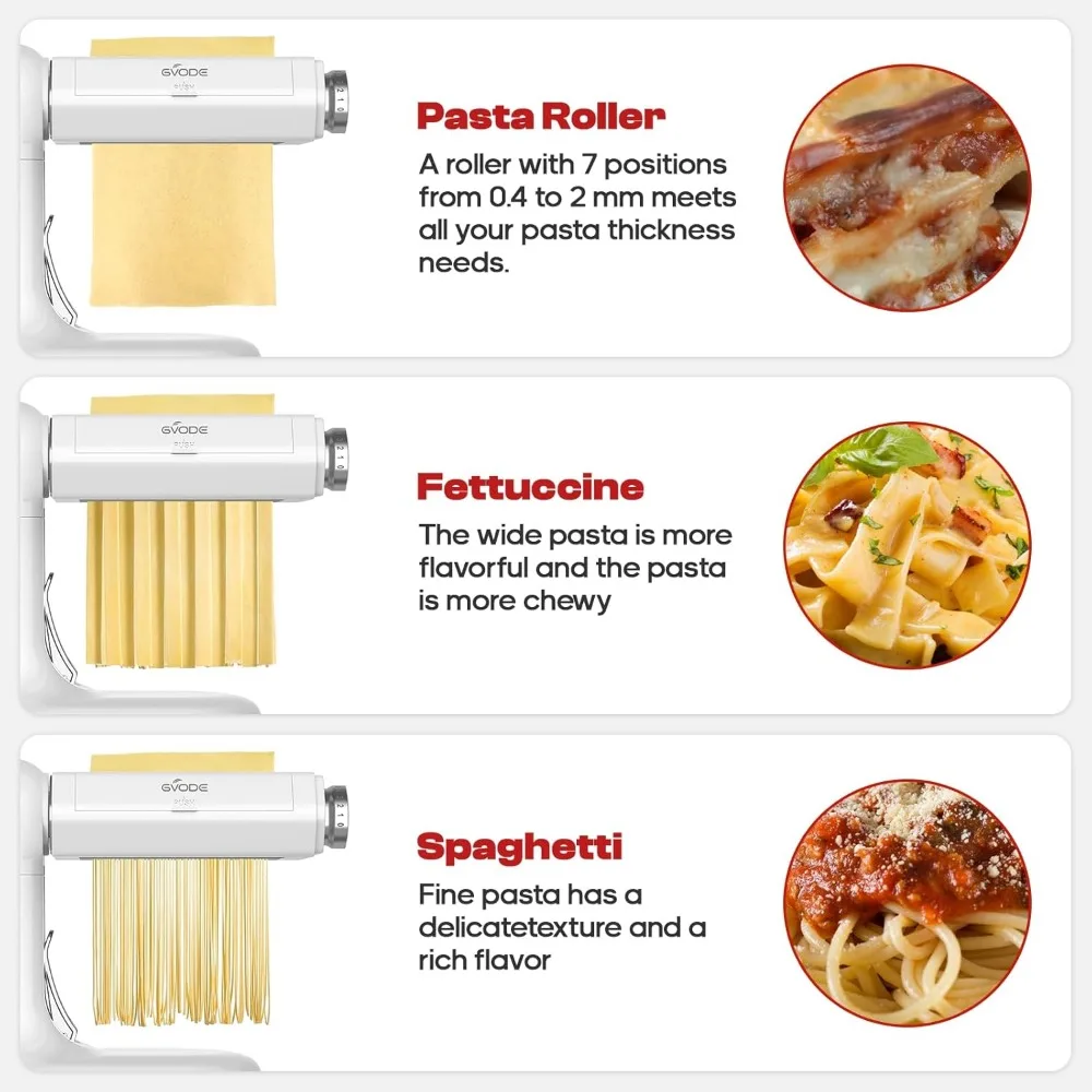 Manual Pasta Maker Machine,3-in-1 Pasta Maker with 7 Adjustable Thickness Settings,Noodle Maker,Manual Pasta Maker 3