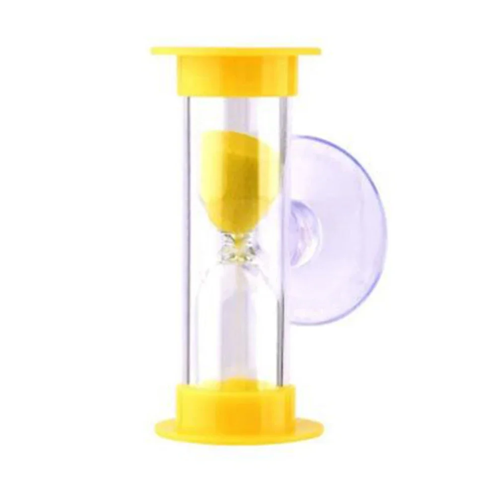1pcs 2 Min Blue Sand No Battery Shower Timer Tooth Brushing Timer Wall Mounted Hourglass Children Home Decors