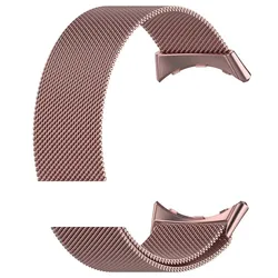 Magnetic Milanese Loop Stainless Steel Watchband Bracelet - Pixel Watch 3 41mm (Rose pink)