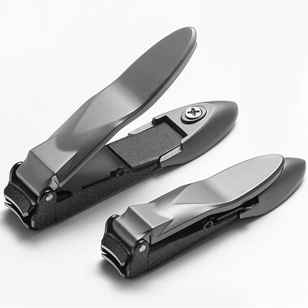 AntiSplashNailClipperWithNailCatcherStainlessSteelFingernails