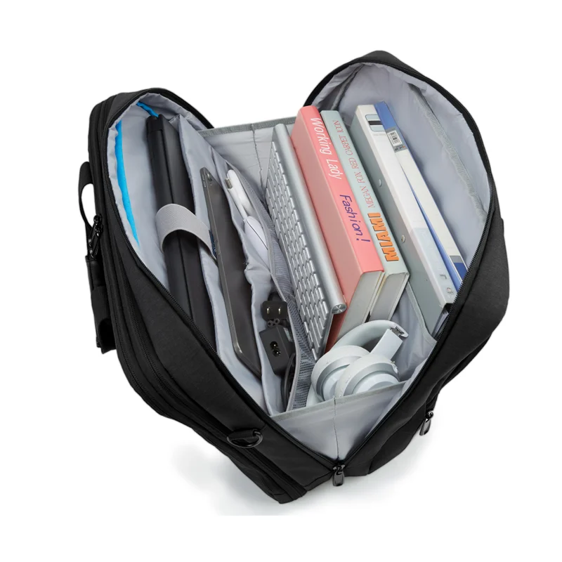 Bagsmart-bolsa Expansível para Laptop para Homens e Mulheres Maleta para Computador Bolsa de Ombro para Negócios Trabalho Viagens 17.3 Polegada - Imagem 3