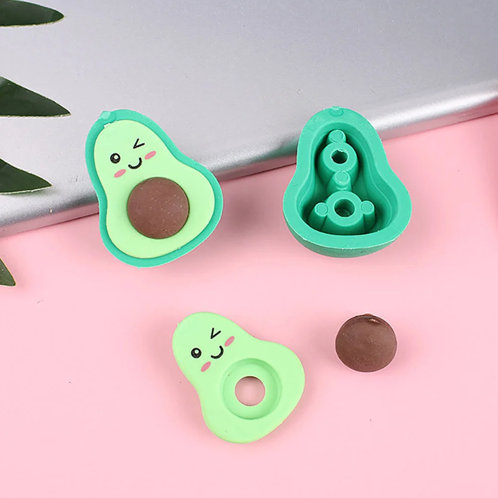 

Avocado Eraser Cool Erasers for Kids Mini Classroom Bulk Avocados Shaped Student Prizes Fruit