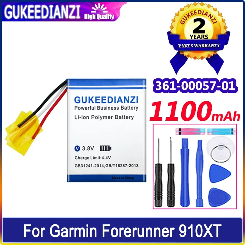 

GUKEEDIANZI Battery 361-00057-01 (3 line) 1100mAh For Garmin Forerunner 910XT Running/Triathlon Cycling GPS Smart Batteria