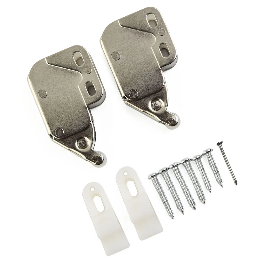 

2Pcs Mini Touch Latch Automatic Spring Push Catch Bounce Lock For Cabinet Cupboard Doors Furniture Hardware Accessories