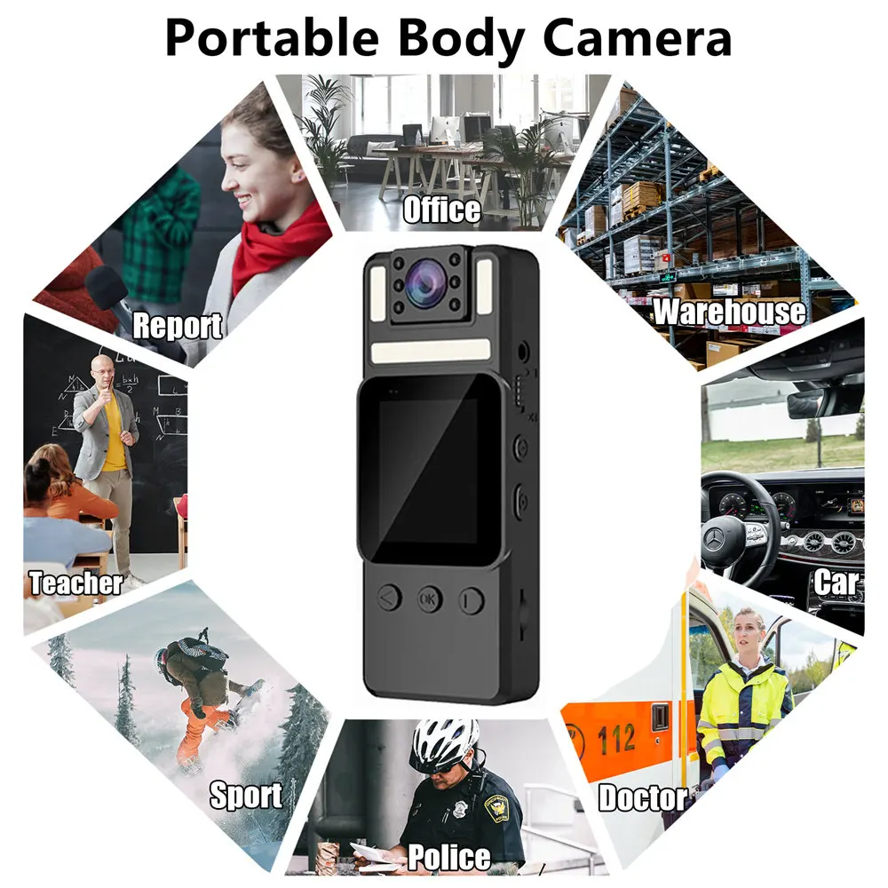 Mini HD Camera Bodycam for Outdoor Sports and Law Enforcement