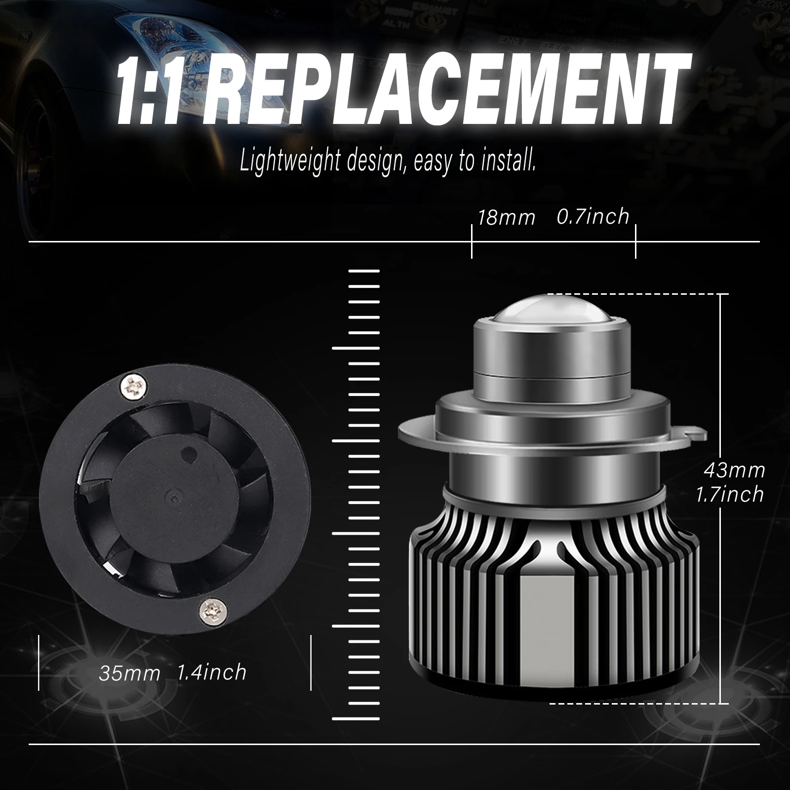 H7 LED 프로젝터 자동차 헤드라이트 전구 렌즈 캔버스 CSP 터보 LED H4 H11 9005 9006 HB3 HB4 고출력 160W 60000LM 다이오드 전구 12V