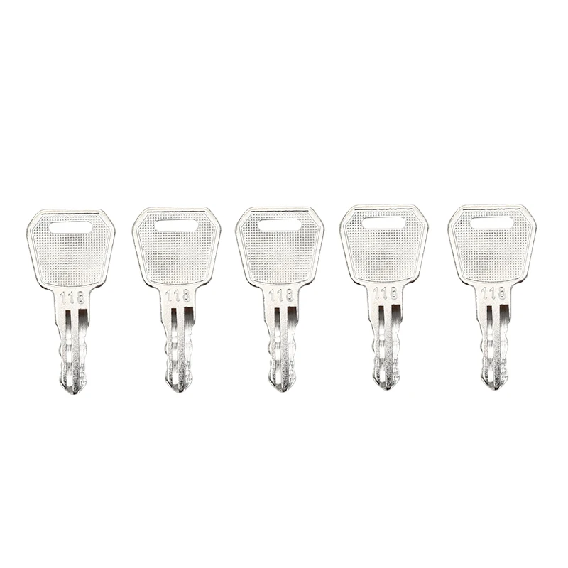 5 Pcs Key 1115-500016-00 Marked 118 Compatible with Big Joe EP Electric Pallet Jacks E30 EZ30 EPT20-15ET EPT20-18EA ES10-10ES