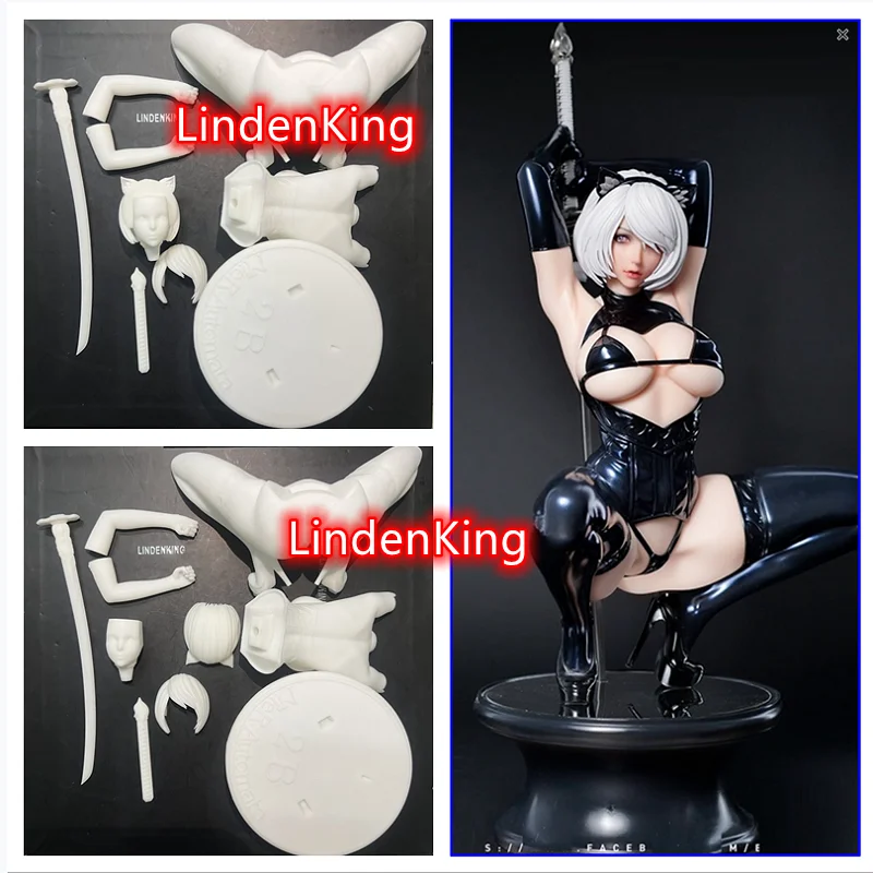 

LindenKing 1/6 32cm 3D Printing Garage Kit GK Model YoRHa No.2 Type B Figure Unpainted White-Film Collections for Painters A275