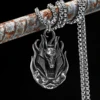 Death Anubis Necklaces Egyptian Myth Pendants 316L Stainless Steel Men Chain Punk Rock Rap for Male Jewelry Gift Dropshipping 1