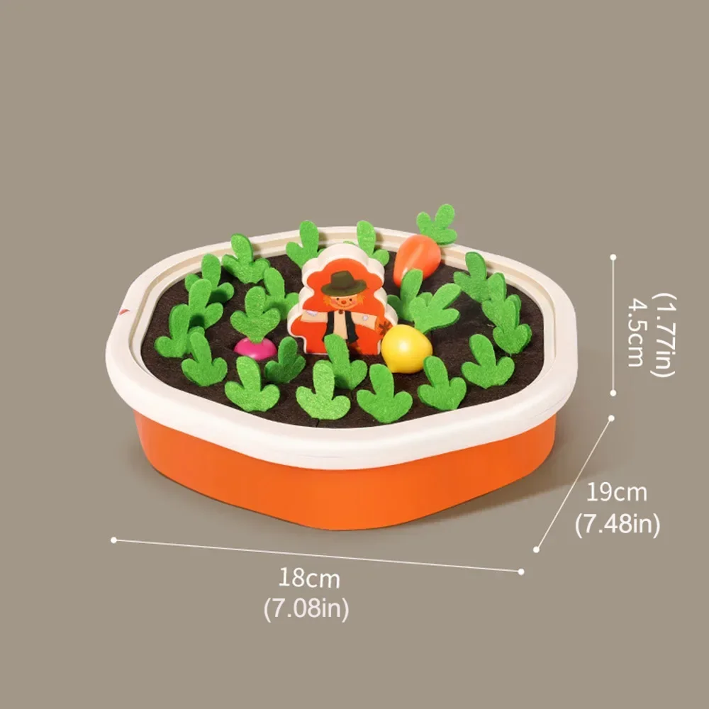 Children's Pull Radish Toy Fun Tabletop Carrot Harvest Game Teaching Aids Shape Sorting Matching Early Education Toys for Babies