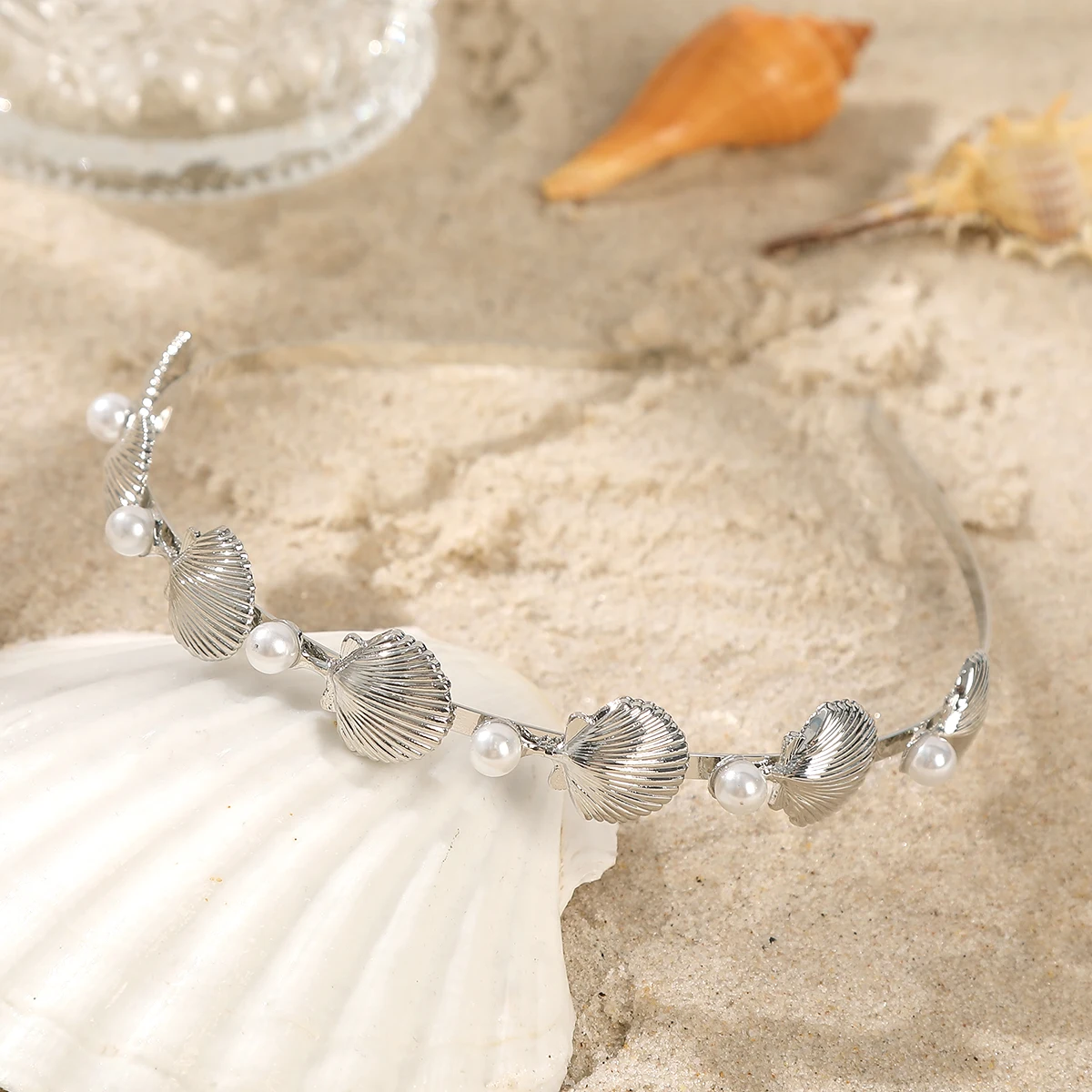 Star Bell Pearl Headbands Hair Hoop Women Luxury Elegant Hair Bands Fashion Korean Hair Accessories Headband Bezel Hair Hoops