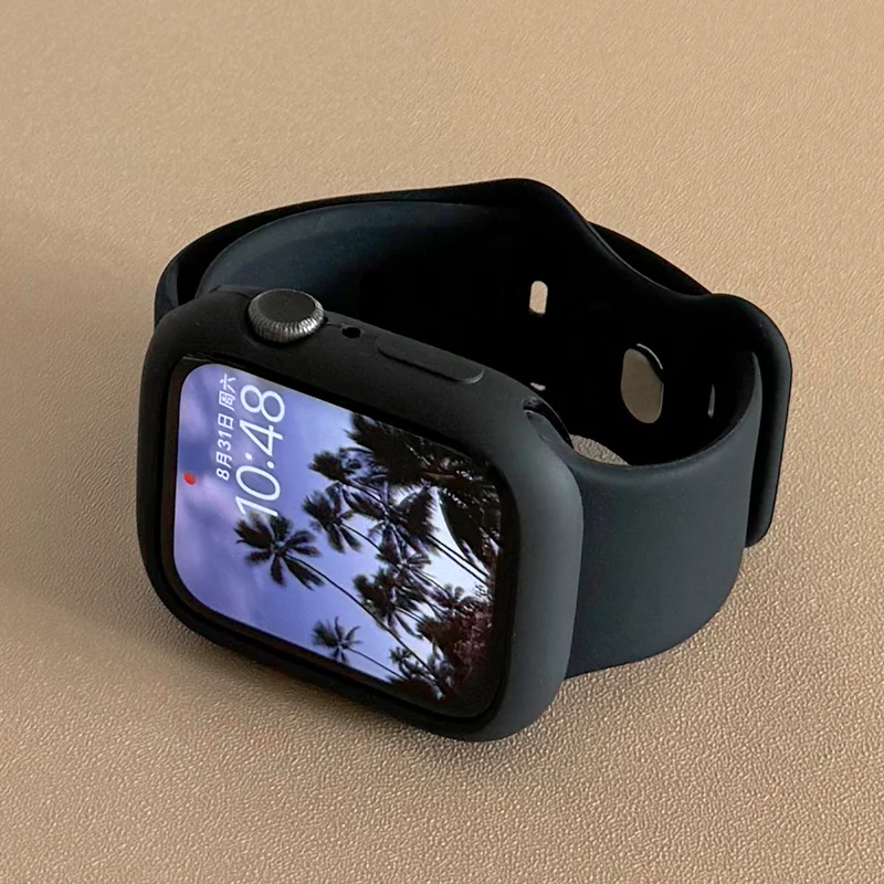 Premium Silicone Strap with Soft Protective Case