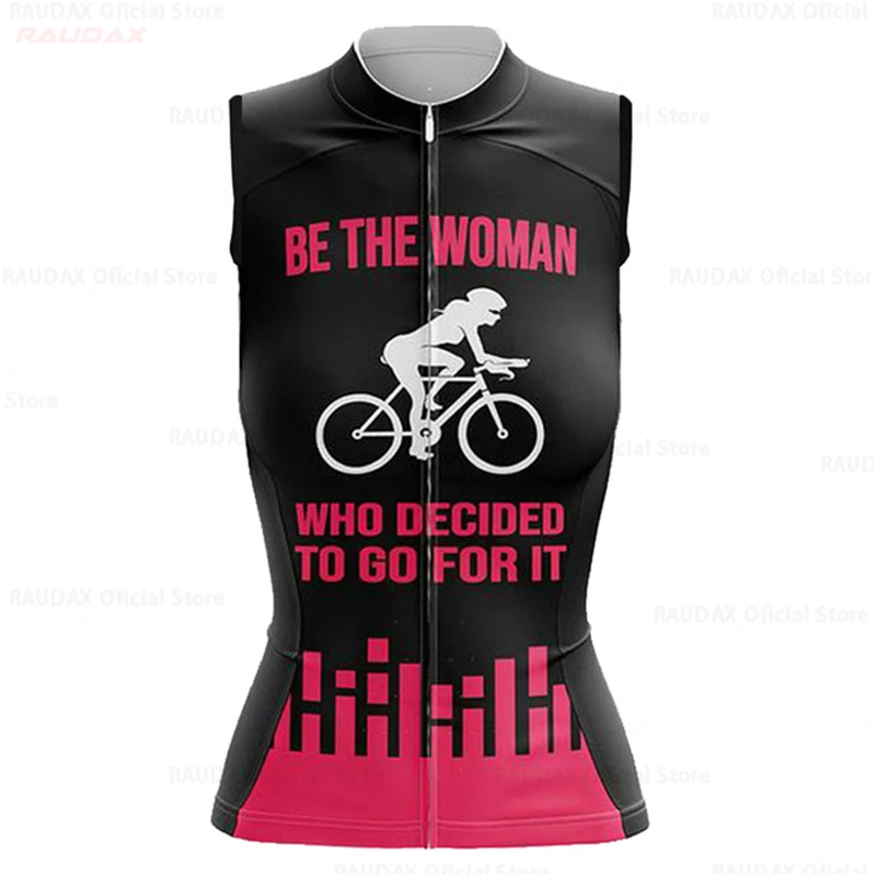 Summer Sleeveless Cycling Jersey Women Bicycle Clothes Mtb Bike Vest Quick Dry Breathable Female Team Ciclismo Girl Wear