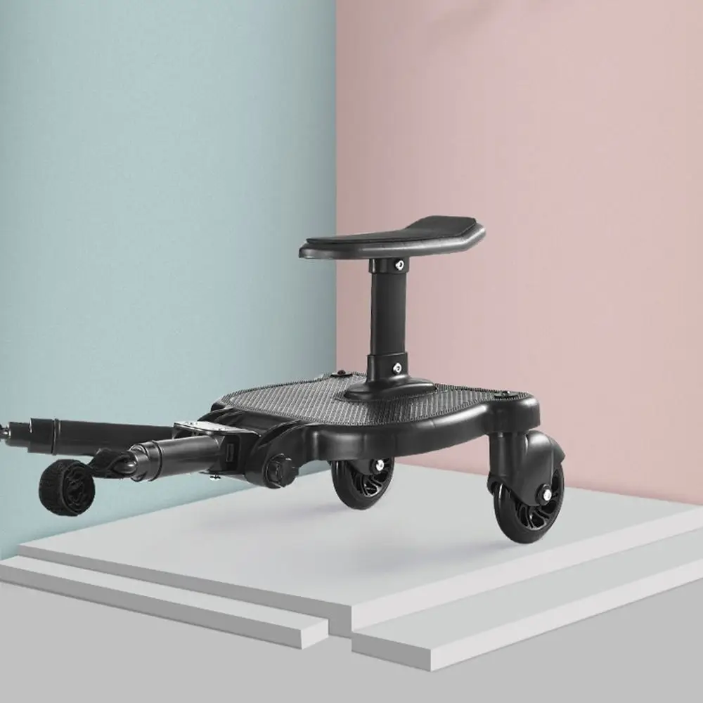 2 in 1 Sit and Stand Stroller Pedal Adapter Creative Universal Stroller Standing Board Convenient with Detachable Seat