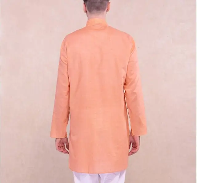 Conjunto De Pijama Kurta Marrón Con Chaleco Para Hombre, Atuendo De Boda Indio - México