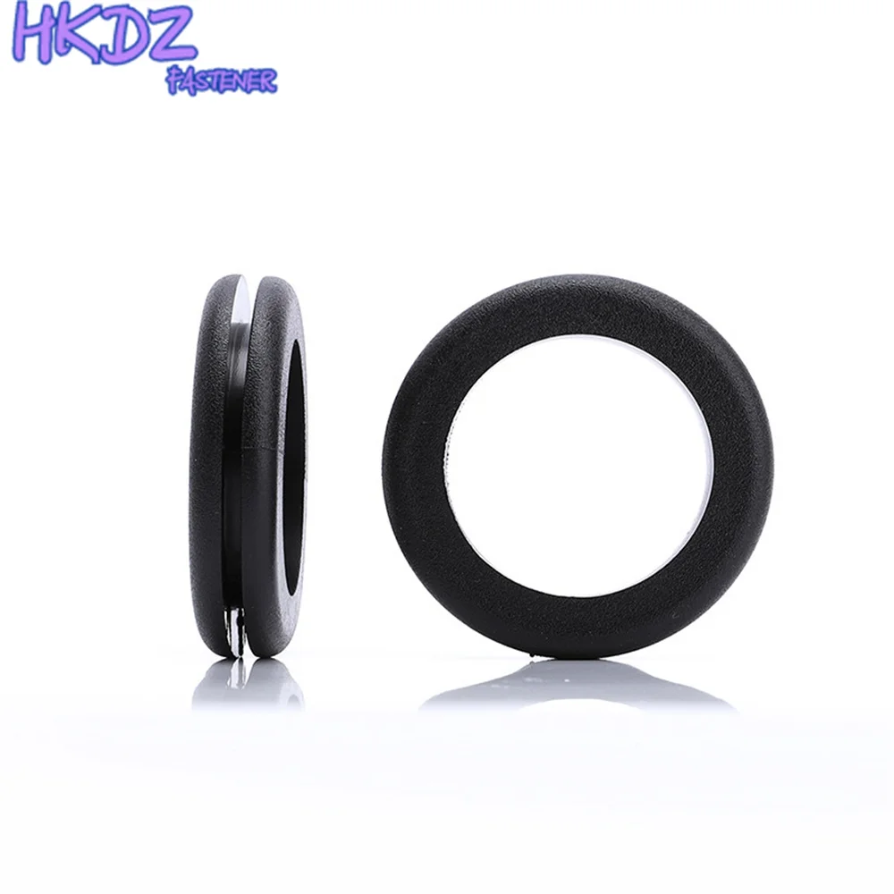 Description Picture 6 of itemDouble-Sided Coil O-ring Seal Ring 3mm/4mm/5mm/6mm/7mm/8mm/10mm Grommets Blakc Rubber Wiring Grommets Ring Cable