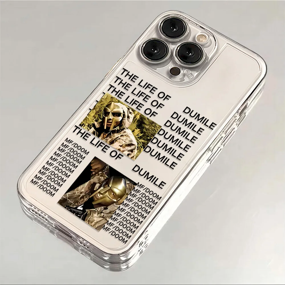 Stylish MF DOOM Transparent TPU Phone Case